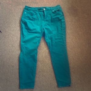 Teal Lane Bryant Skinny Jeans 👖